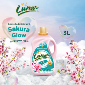 LUNAR 2X Concentrated Baking Soda Liquid Detergent Sakura Glow 1L