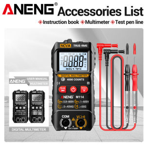 ANENG | ANENG M114 4000 Counting Multi functional Multimeter on/off Beep Data Keep Low Battery Prompt Anti burn Electrical Special Meter