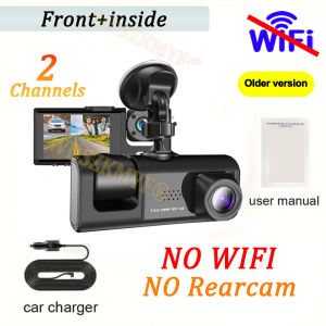WIFI APP 1080P Dash Cam for cars2/ 3 camera Front And Inside rear view cam Night Vision 2inch Car DVR Car accessories