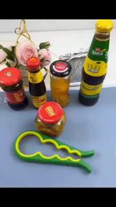 1pc Multifunctional 4-in-1 Jar Opener Jar Gripper Lid Opener Can Opener Bottle Opener