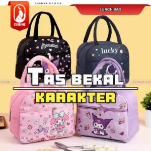 Tas Bekal Anak TK PAUD Karakter Lucu Kuromi Melody Astronot Terbaru ukuran 23 CM AGGLADA
