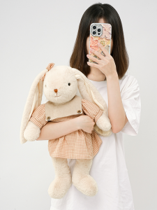 Búp Bê Thỏ Lông Cừu Dễ Thương Hugs Baby Plush Toy Quần Áo Búp Bê Đồ Chơi Trẻ Em Quần Áo Ngủ Đồ Chơi Búp Bê Quà Tặng Ngày Lễ