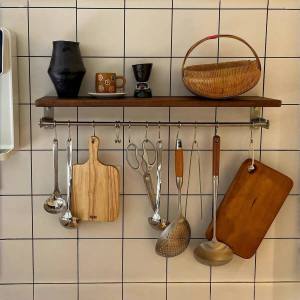 JOSEN LIGHTING | Wall Mounted Storage Rack For Kitchen Utensils No Drill Required