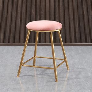 Nordic Luxury Gold Bar Chair Modern Simple High Stool Home Use Ins Bar Counter Stool Ergonomic Office Furniture Bar Stool