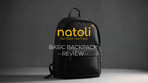 balo đi học nam nữ Natoli đơn giản nhiều ngăn chống nước Balo Basic Backpack B2
