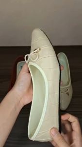SEPATU FLATSHOES WANITA TERBARU KULIT SINTETIS KOREAN STYLE MURAH