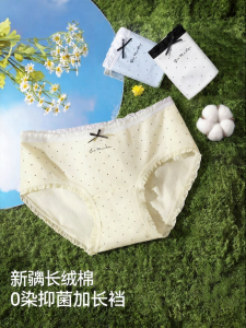 COSMO LADY | Breathable Anti-Bacterial Cotton Womens Triangle Pants Extended Crotch