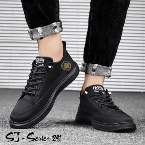 [IDOLA] Sepatu Sneakers Pria Kasual Tali Elastis Series 2 Kualitas Premium