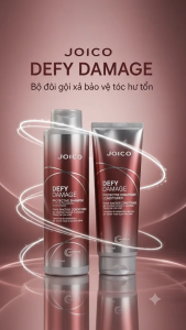 Bộ Dầu Gội Xả Bảo Vệ & Phục Hồi Tóc Hư Tổn JOICO DEFY DAMAGE Protective Shampoo & Conditioner (Dung Tích Lớn 1000ml/Chai)