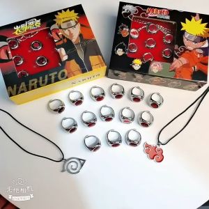 10Pcs Cincin Akatsuki / Aksesoris Karakter Naruto / Cosplay Aksesoris