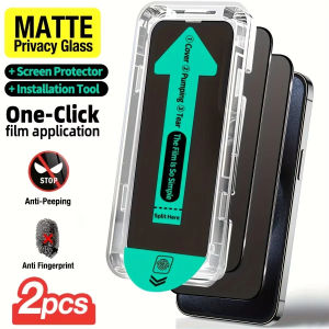 2pcs Matte Privacy Tempered Glass For iPhone 15 Pro Max 16 17 18 16e 14 13 12 11 Air XR XSMax Plus Anti-Peeping Screen Protector