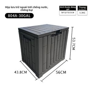 Hộp Lưu Trữ Chống Nước & Chống Nắng Dung Lượng Lớn Cho Ngoài Trời