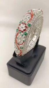 กำไลข้อมือลงยา สี เงิน ตกแต่งชุดล้านนาต่างๆ สินค้าพร้อมส่งจากประเทศไทย