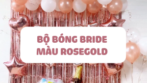 Bộ bong bóng trang trí tiệc chia tay độc thân chữ She Said Okurrr màu vàng ctdt25