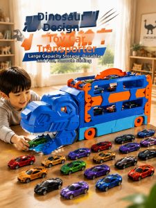 BABYSHOME | New Dinosaur Track Transforming Sliding Toy Car