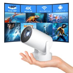 Máy Chiếu Di Động Siêu Nhỏ Gọn Salange HY300 4K 720P Android 11.0 WiFi6 BT5.4 Rạp Chiếu Phim Gia Đình Ngoài Trời Tự Động Chỉnh Keystone Nâng Cấp Lên HY300 Pro+