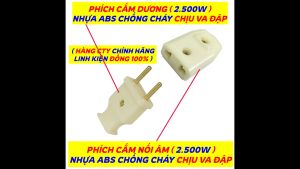 (Bảo Hành 2 Năm) Loại 1 Tốt Phích Cắm Điện loại tốt chân phích cắm đồng 100% ( 10 Phíc Âm + 10 Phích Dương ) cao cấp cam kết hàng chính hãng