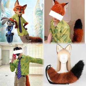 ชุดหูและท้องกระต่าย Nick Fox สำหรับงานคอนเสิร์ตการ์ตูน ของเล่นเครื่องประดับสำหรับงานเลี้ยงสัตว์ในสวนป่าสุด Insanely ชุดนักแสดงอิมแพ็ค