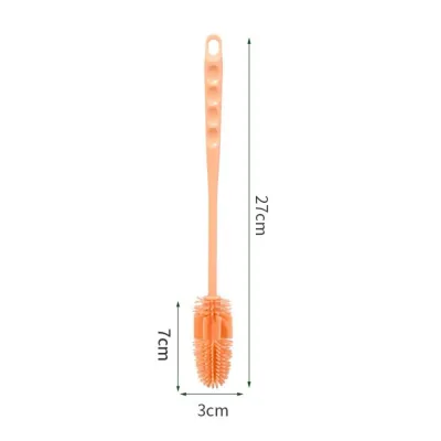 No Dead Corner Silicone Cup Brush Long Handle Portable Bottle Cleaning Brush Multipurpose Glass Cleaner Tea Cup