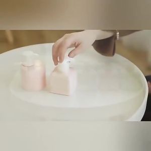 ▶1Pcs 200ML Bow Soap Dispenser Refillable Shower Bottle Pink Plastic Press Pump Lotion Bottle For Liquid Hand Sanitizer Shampoo