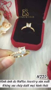 Nhẫn Thời Trang Nữ N220 Mạ Vàng Đính Đá Thời Trang Thanh Lịch