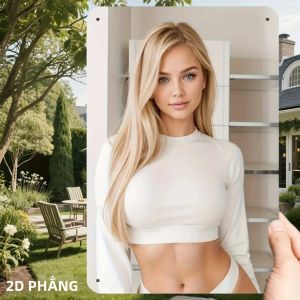 CIFbuy | Biển Hiệu Kim Loại Trang Trí Nhà Nông Thôn Cổ Điển 8x12 Inch Màu Trắng Cũ Kỹ Kiểu Mỹ Hình Chữ Nhật Chất Liệu Nhôm Không Tùy Chỉnh