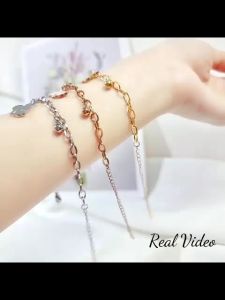 Gelang tangan mickey ibu dan anak miki Pelapisan Logam Perempuan Titanium Bracelets Jewellery