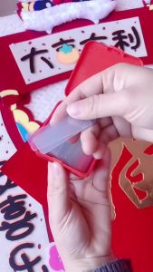 Stik Perekat Mini Nano Double Tape 60pcs Warna Merah untuk Kantor dan Sekolah