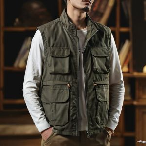 Quần Áo Bảo Hộ Lao Động Mỹ Rộng Rãi Chiến Thuật  Áo Hai Dây Dành Cho Nam Chụp Ảnh Chống Nước Nhiều Túi Mùa Xuân Ngoài Trời Mùa Thu Câu Cá Leo Núi  Áo Hai Dây