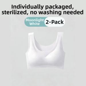 Disposable Seamless No-Wash Thin-Strap Adjustable Nude Breathable Light Bra