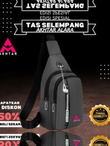 Tas Multifungsi Pria: Tas Selempang & Waistbag Akhtar Alara