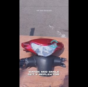 Batok Lampu Depan MIO NEW SMILE SET + REFLEKTOR / Pala Mio Smile Merah