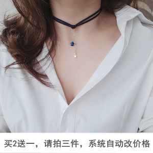 Galaxy Night Sky Necklace Choker Womens Fashion Jewelry Starry Universe Design Lockbone Chain Necklace Fresh Original Style