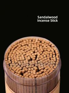 Aged Mountain Sandalwood Incense Sticks Buddhist Temple Ceremony Incense Smelling Box Pack Long Lasting Fragrance Wood Powder