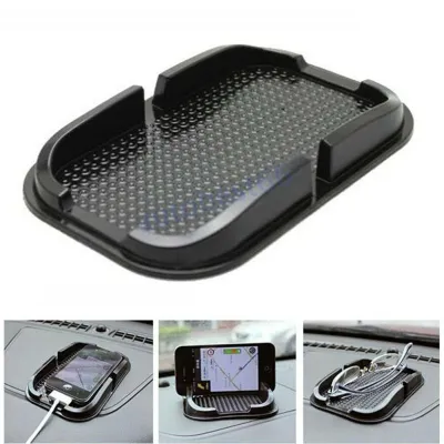 1PC Car Mobile Phone Holder NonSlip Dashboard Mat Pad Anti-Skid Sticky Grip Mount Black High Quality Anti-Slip Mat 15.5*10*2cm