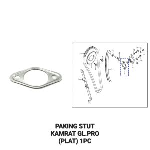 Paking Stut Kamrat GL Pro (PLAT) - Packing Peking Gasket Setelan Tensioner Tonjokan Keteng Stut Kamprat Honda GL Max Neotech Megapro Tiger
