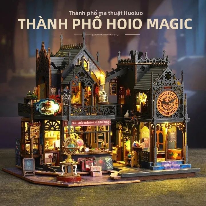 Bộ Đồ Chơi Lắp Ráp Mô Hình Nhà Thu Nhỏ Tự Làm, Trò Chơi Xếp Hình Thủ ...