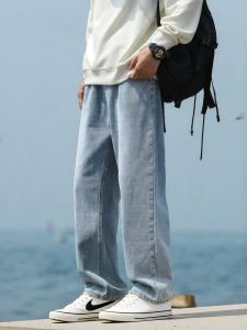 Warrior | New Spring American Street Loose Washed Straight Jeans