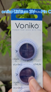 Vỉ 5 viên pin CR2450 / CR 2450 Voniko Lithium 3V - Chính hãng