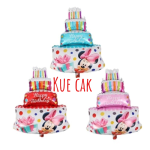 Balon Cake Minnie mini | Foil kue Mickey jumbo | balon ulang tahun mickey mini