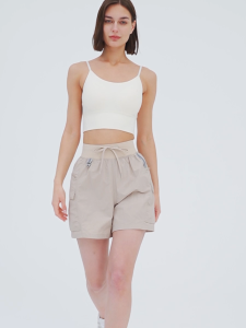 Ohsunny Phụ Nữ Eo cao quần soóc Cargo ánh sáng thường Nhật chống thấm nước đi bộ ngoài trời Quần đùi chống tia cực tím UPF50 +