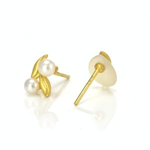 Chow Sang Sang Daily Luxe 999.9 24K Pure Gold Pearl Earring 89676E