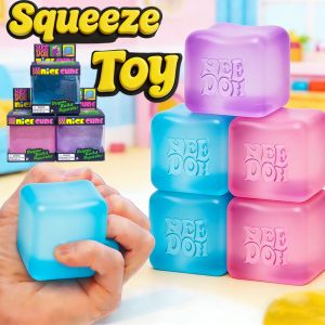 Needoh Nice Cube Squishy Fidget Toy Sensory Stress Relief Anxiety Focus Decompress Relax Desk Squeeze Toy for Adults