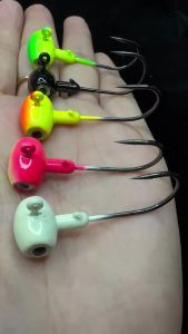 Mr.Lurion Bộ 5 Móc Câu Cá Jig Head 3.5g-14g Thép Carbon Cao Cấp Có Gai Dành Cho Mồi Nhựa Mềm Mồi Câu Cá Rô Pike Bass Tackle