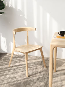 QINGMUTANG | High Back Solid Wood Dining Chair