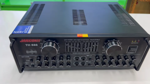 Âm ly hoà nhạc 16 sò lớn có Bluetoothchính hãngsản xuất theo công nghệ Hàn Quốc-2 kênh -2 quạt gió