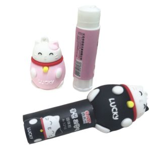 Lucky Cat Pattern Solid Glue Sticks Cartoon Cute Student Portable Glue Pen Children Handmade DIY Tool Kawaii School Supplies