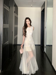 Cream Lace Patchwork Party Dress