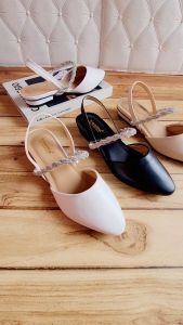 ABBUSHOES Bm 98 sepatu slop wanita jeli import anastasya 3cm