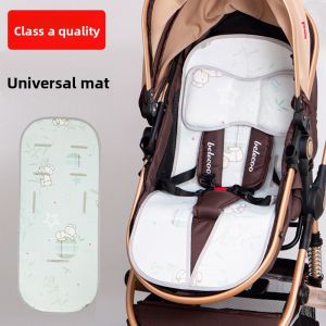 MONLEYTA | Universal Baby Stroller Mat Ice Silk Summer Breathable Childrens Wheelchair Infant Carriage Seat Cushion Portable Cooling Pad